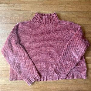 Forever 21 Pink Chenille Sweater Sz Med